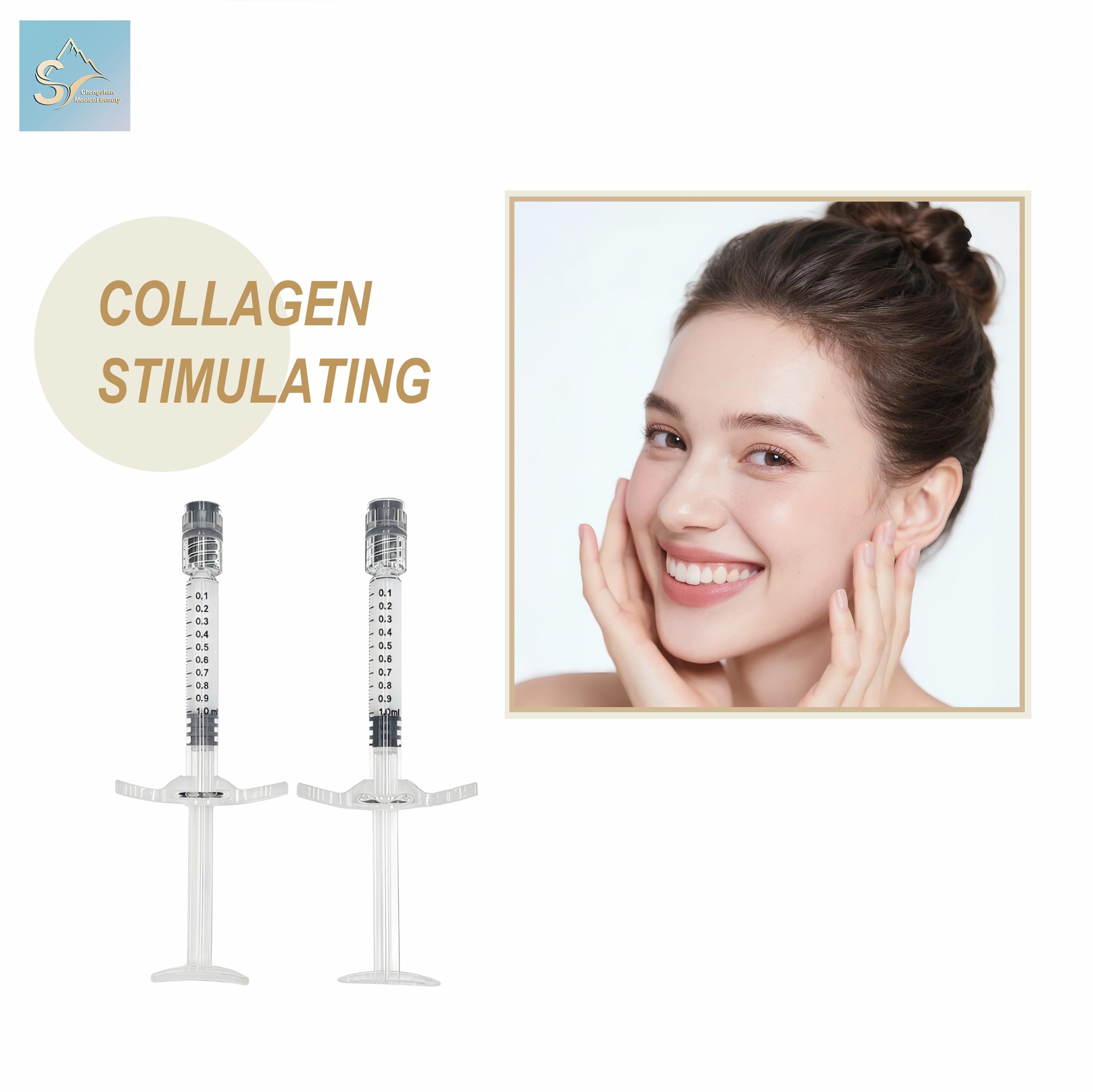 Hyaluronic Acid Gel and Hydroxyapatite Dermal Filler